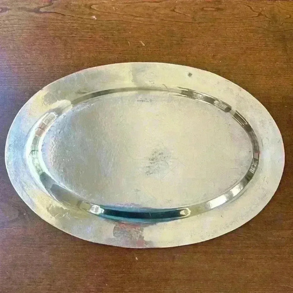 Homan Made In USA Sheffield Quality Wm Mounts Tray Plated On Nickel Hammered - Picture 5 of 8